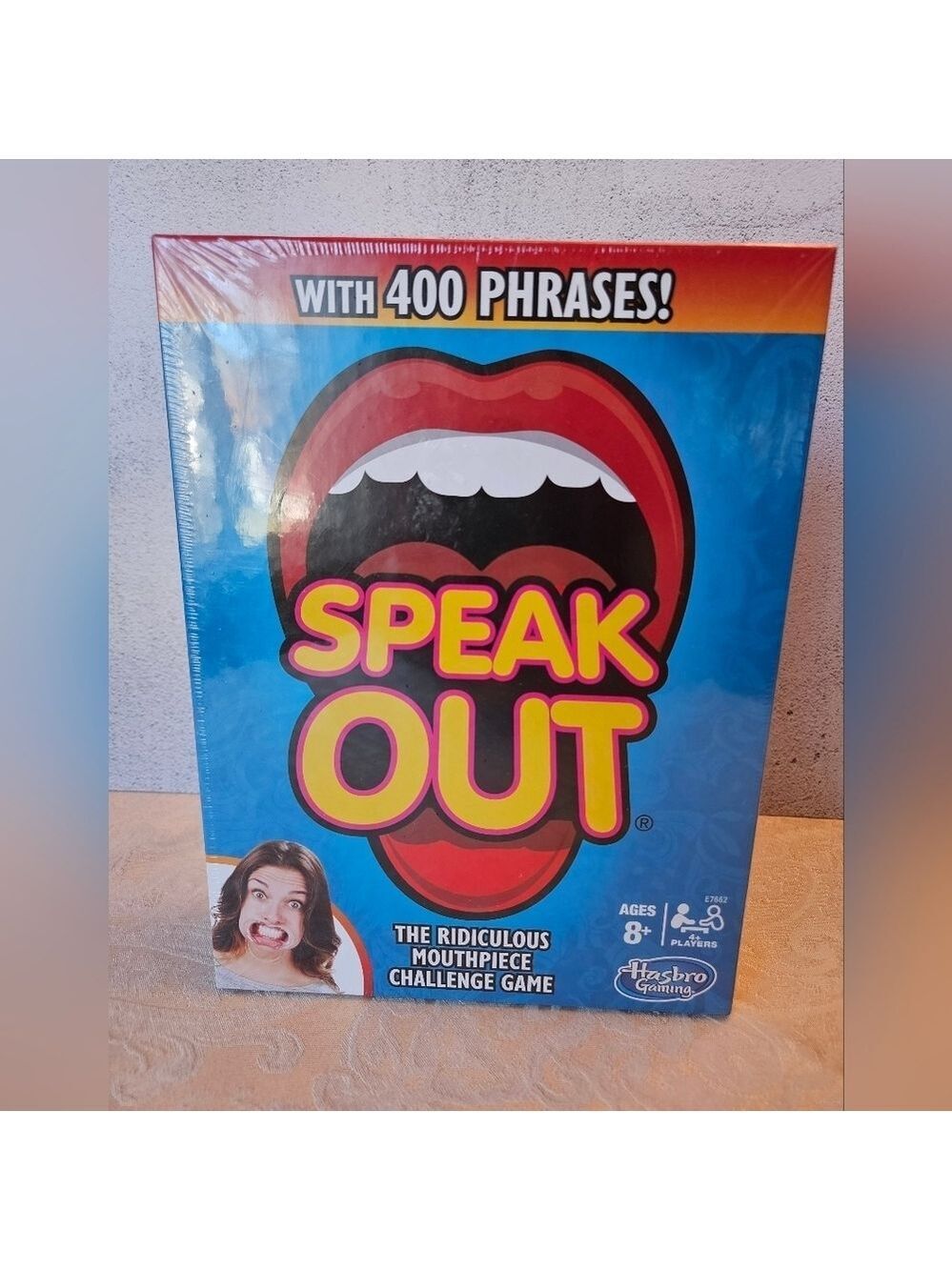 Hasbro Speak Out Game, 400 Phrases, Silly Party Game, Family Fun, Sealed Box
